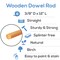 Wooden Dowel Rods 3/8 inch Thick, Multiple Lengths Available, Unfinished Sticks Crafts &#x26; DIY | Woodpeckers